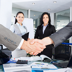 Men shaking hands